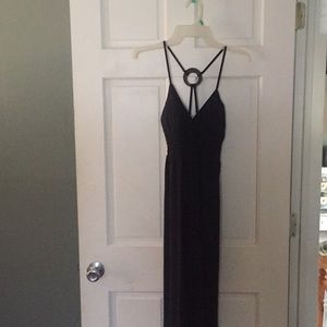 Black maxi dress